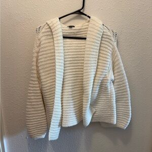 Knit Sweater Cardigan with Hood